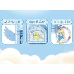 WEKKI 519012 CÔNG CHÚA TRONG MƠ ĐIỆN THOẠI DI ĐỘNG STAR DREAM PRINCESS NHỎ MÀU XANH MA THUẬT bộ đồ chơi xếp lắp ráp ghép mô hình Girl Con Gái