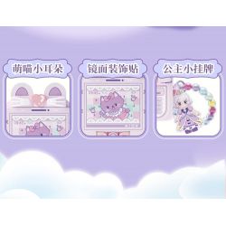 WEKKI 519011 CÔNG CHÚA TRONG MƠ ĐIỆN THOẠI DI ĐỘNG YUNMENG NHỎ MA THUẬT MÀU TÍM bộ đồ chơi xếp lắp ráp ghép mô hình Girl Con Gái