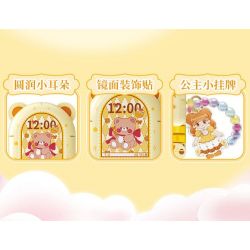 WEKKI 519010 CÔNG CHÚA TRONG MƠ ĐIỆN THOẠI DI ĐỘNG CỦA MÀU VÀNG MAGIC NHỎ bộ đồ chơi xếp lắp ráp ghép mô hình Girl Con Gái