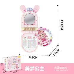 WEKKI 519009 CÔNG CHÚA TRONG MƠ ĐIỆN THOẠI NGỌT NGÀO NHỎ MÀU HỒNG MA THUẬT bộ đồ chơi xếp lắp ráp ghép mô hình Girl Con Gái