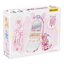 WEKKI 519009 CÔNG CHÚA TRONG MƠ ĐIỆN THOẠI NGỌT NGÀO NHỎ MÀU HỒNG MA THUẬT bộ đồ chơi xếp lắp ráp ghép mô hình Girl Con Gái