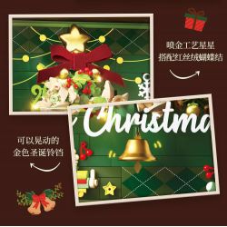 WEKKI 516159 CHỈ DÀNH CHO GIÁNG SINH HIỂN THỊ CỬA SỔ bộ đồ chơi xếp lắp ráp ghép mô hình Creator Sáng Tạo