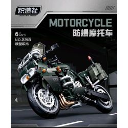 KOZOSHA 2218 XE MÁY CHỐNG CHÁY NỔ bộ đồ chơi xếp lắp ráp ghép mô hình Military Army MOTORCYCLE Quân Sự Bộ Đội 865 khối