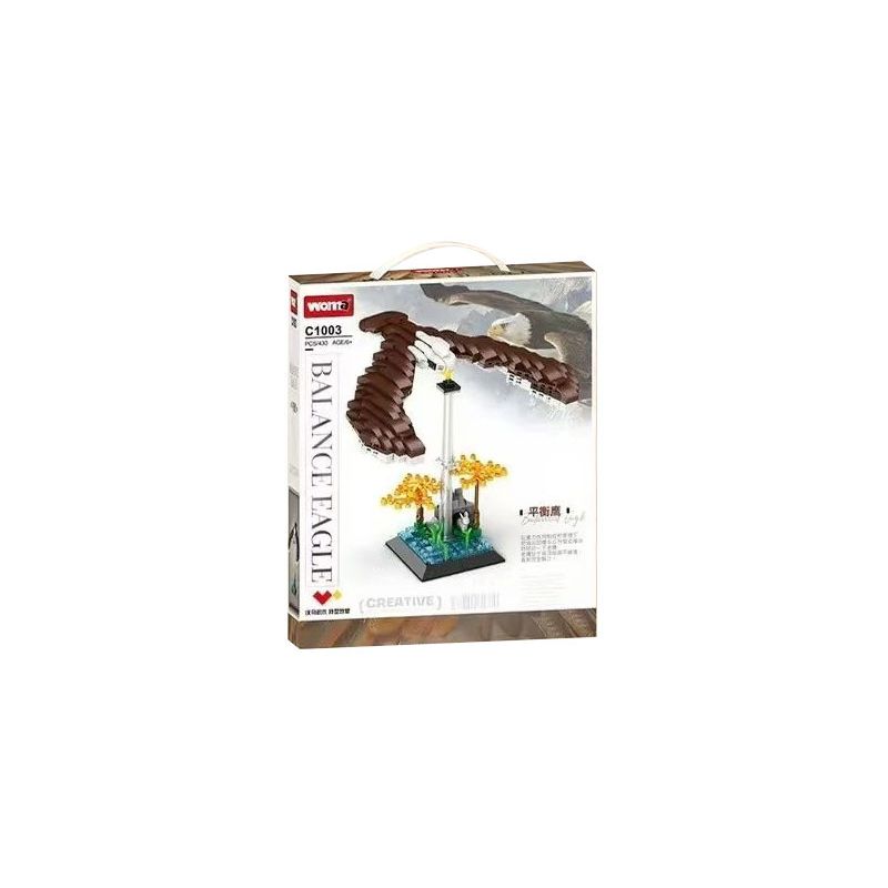 WOMA C1003 1003 ĐẠI BÀNG CÂN BẰNG bộ đồ chơi xếp lắp ráp ghép mô hình BALANCE EAGLE 430 khối