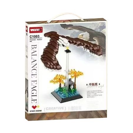 WOMA C1003 1003 ĐẠI BÀNG CÂN BẰNG bộ đồ chơi xếp lắp ráp ghép mô hình BALANCE EAGLE 430 khối
