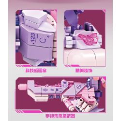 Kazi KY8121 8121 DÒNG CƠ HỌC ĐÈN NEON PHÁT SÁNG bộ đồ chơi xếp lắp ráp ghép mô hình 420 khối