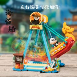 PANTASY 86516 CUỘC PHIÊU LƯU CỦA KUNG FU PANDA CON TÀU CƯỚP BIỂN bộ đồ chơi xếp lắp ráp ghép mô hình Movie & Game Phim Và Trò Chơi 500 khối