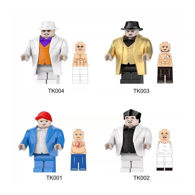 NONE TK001 TK002 TK003 TK004 4 LOẠI NHÂN VẬT NGƯỜI LỚN bộ đồ chơi xếp lắp ráp ghép mô hình Collectable Minifigures Búp Bê Sưu Tầm