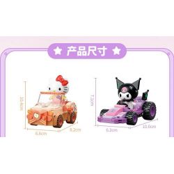 TOP TOY TC1724 1724 GIA ĐÌNH SANRIO MÔ HÌNH HẠM ĐỘI 6 NHỎ ĐÁNG NGẠC NHIÊN bộ đồ chơi xếp lắp ráp ghép mô hình Movie & Game SANRIO CHARACTERS Phim Và Trò Chơi