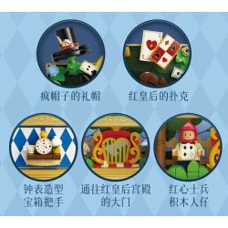 WEKKI 506192 HỘP KHO BÁU ÂM NHẠC NGÀY XỬA XƯA TIỆC TRÀ CỦA ALICE bộ đồ chơi xếp lắp ráp ghép mô hình MUSIC TREASURE BOX MAD TEA-PARTY