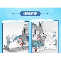 DK 6024 HỆ SINH THÁI THẾ GIỚI SÔNG BĂNG BẮC CỰC bộ đồ chơi xếp lắp ráp ghép mô hình ARCTIC GLACIER WORLD 898 khối