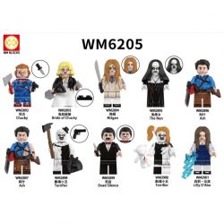 WM 6205 2892 2893 2894 2895 2896 2897 2898 2899 2900 2901 CHUỖI HALLOWEEN 10 NHÂN VẬT NHỎ bộ đồ chơi xếp lắp ráp ghép mô hình Movie & Game Phim Và Trò Chơi