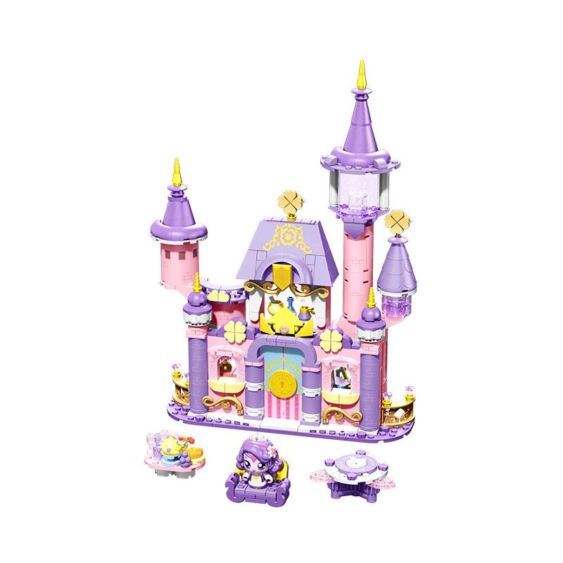 SEMBO 616232 CHÌA KHÓA MA THUẬT DỄ THƯƠNG TUYỆT VỜI LÂU ĐÀI MAY MẮN bộ đồ chơi xếp lắp ráp ghép mô hình Movie & Game Phim Và Trò Chơi 572 khối