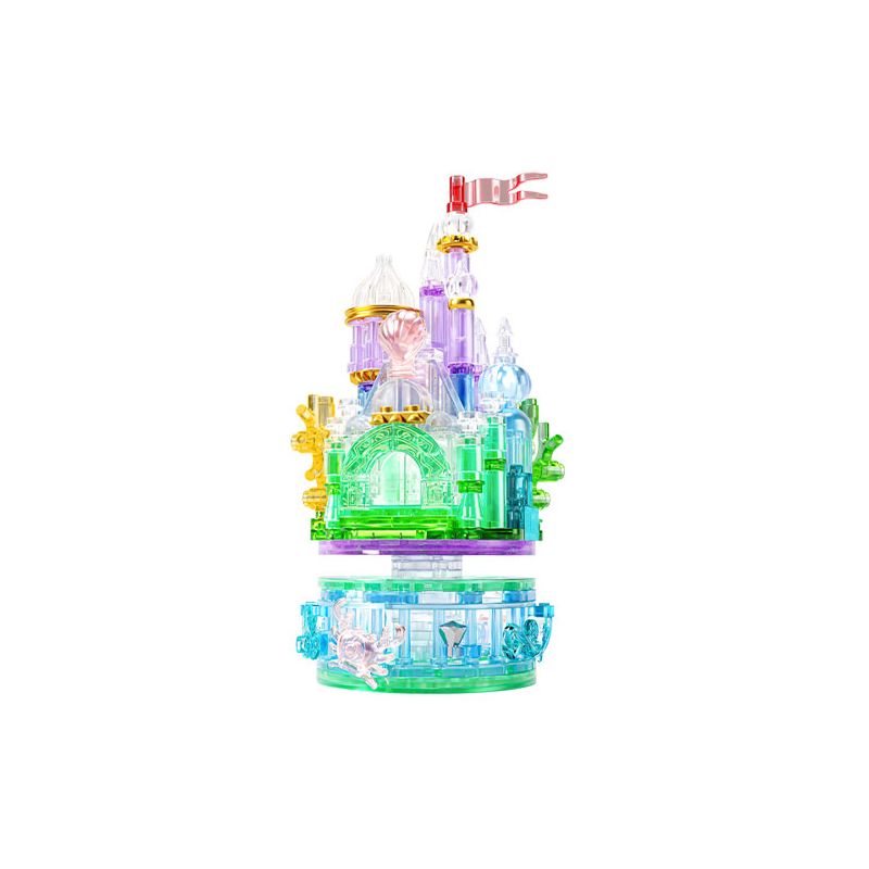 GEKKOSHA 802070 TRUYỆN CỔ TÍCH TRONG MƠ TRÁI TIM ĐẠI DƯƠNG XOAY TRÒN VÀ TỎA SÁNG bộ đồ chơi xếp lắp ráp ghép mô hình Arts & Crafts