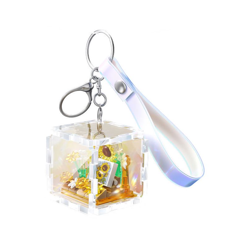 GEKKOSHA 802056 NGÔN NGỮ HOA VÀ TRANH SAO HƯỚNG DƯƠNG bộ đồ chơi xếp lắp ráp ghép mô hình Gear Đồ Lắp Ghép