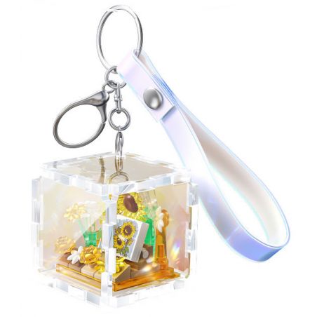 GEKKOSHA 802056 NGÔN NGỮ HOA VÀ TRANH SAO HƯỚNG DƯƠNG bộ đồ chơi xếp lắp ráp ghép mô hình Gear Đồ Lắp Ghép