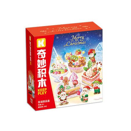 KEEPPLEY K29802 29802 K29803 29803 K29804 29804 K29805 29805 K29806 29806 HỘP TRÁNG MIỆNG GIÁNG SINH 4 LOẠI BÁNH MOUSSE NGỌT NGÀO MILLE-FEUILLE KEM GỪNG NGƯỜI ĐÀN ÔNG DÂU SOCOLA CÂY THÔNG NOEL bộ đồ chơi xếp lắp ráp ghép mô hình Creator Sáng Tạo
