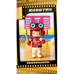 JAKI HK302 HỘP MÙ NHÀ HÁT NHÂN VẬT ORANGE BOY bộ đồ chơi xếp lắp ráp ghép mô hình Collectable Minifigures OWANGE BOY Búp Bê Sưu Tầm