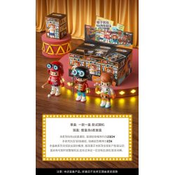 JAKI HK302 HỘP MÙ NHÀ HÁT NHÂN VẬT ORANGE BOY bộ đồ chơi xếp lắp ráp ghép mô hình Collectable Minifigures OWANGE BOY Búp Bê Sưu Tầm