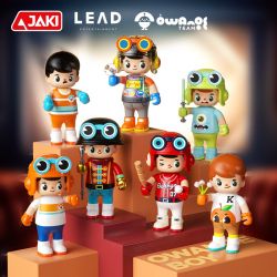JAKI HK302 HỘP MÙ NHÀ HÁT NHÂN VẬT ORANGE BOY bộ đồ chơi xếp lắp ráp ghép mô hình Collectable Minifigures OWANGE BOY Búp Bê Sưu Tầm