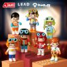 JAKI HK302 HỘP MÙ NHÀ HÁT NHÂN VẬT ORANGE BOY bộ đồ chơi xếp lắp ráp ghép mô hình Collectable Minifigures OWANGE BOY Búp Bê Sưu Tầm