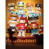 JAKI HK302 HỘP MÙ NHÀ HÁT NHÂN VẬT ORANGE BOY bộ đồ chơi xếp lắp ráp ghép mô hình Collectable Minifigures OWANGE BOY Búp Bê Sưu Tầm