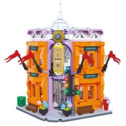 FORANGE FC8401 8401 TÒA NHÀ CỬA HÀNG BÁCH HÓA GÓC bộ đồ chơi xếp lắp ráp ghép mô hình Creator Sáng Tạo