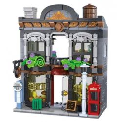 FORANGE FC8402 8402 TÒA NHÀ QUÁN CÀ PHÊ bộ đồ chơi xếp lắp ráp ghép mô hình Creator Sáng Tạo