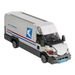 XBERT 66022 XE TẢI VẬN CHUYỂN CỦA BƯU ĐIỆN HOA KỲ bộ đồ chơi xếp lắp ráp ghép mô hình City US POSTAL MAIL TRUCK Thành Phố 526 khối