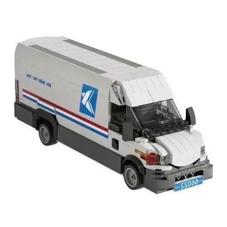 XBERT 66022 XE TẢI VẬN CHUYỂN CỦA BƯU ĐIỆN HOA KỲ bộ đồ chơi xếp lắp ráp ghép mô hình City US POSTAL MAIL TRUCK Thành Phố 526 khối