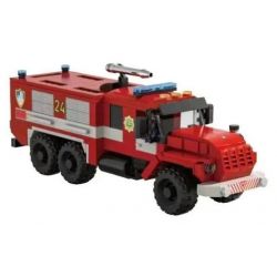 XBERT 66024 XE CỨU HỎA 6 BÁNH URAL 4320 bộ đồ chơi xếp lắp ráp ghép mô hình City VINTAGE 4320 FIRE TRUCK 6X6 Thành Phố 472 khối