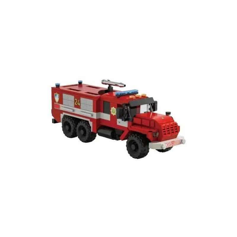XBERT 66024 XE CỨU HỎA 6 BÁNH URAL 4320 bộ đồ chơi xếp lắp ráp ghép mô hình City VINTAGE 4320 FIRE TRUCK 6X6 Thành Phố 472 khối