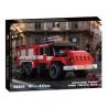 XBERT 66024 XE CỨU HỎA 6 BÁNH URAL 4320 bộ đồ chơi xếp lắp ráp ghép mô hình City VINTAGE 4320 FIRE TRUCK 6X6 Thành Phố 472 khối
