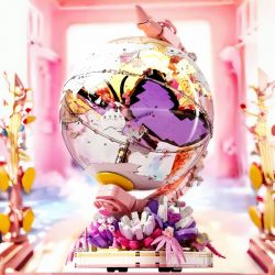 ENLIGHTENMENT 90105 QUẢ CẦU BƯỚM bộ đồ chơi xếp lắp ráp ghép mô hình BUTTERFLY GLOBE 1460 khối