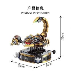 SMALL ANGLE JD069 BỌ CẠP CƠ KHÍ bộ đồ chơi xếp lắp ráp ghép mô hình MACHINE SCORPION 1316 khối