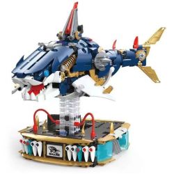 SMALL ANGLE JD071 CÁ MẬP MẠNG bộ đồ chơi xếp lắp ráp ghép mô hình CYBER SHARK 1213 khối