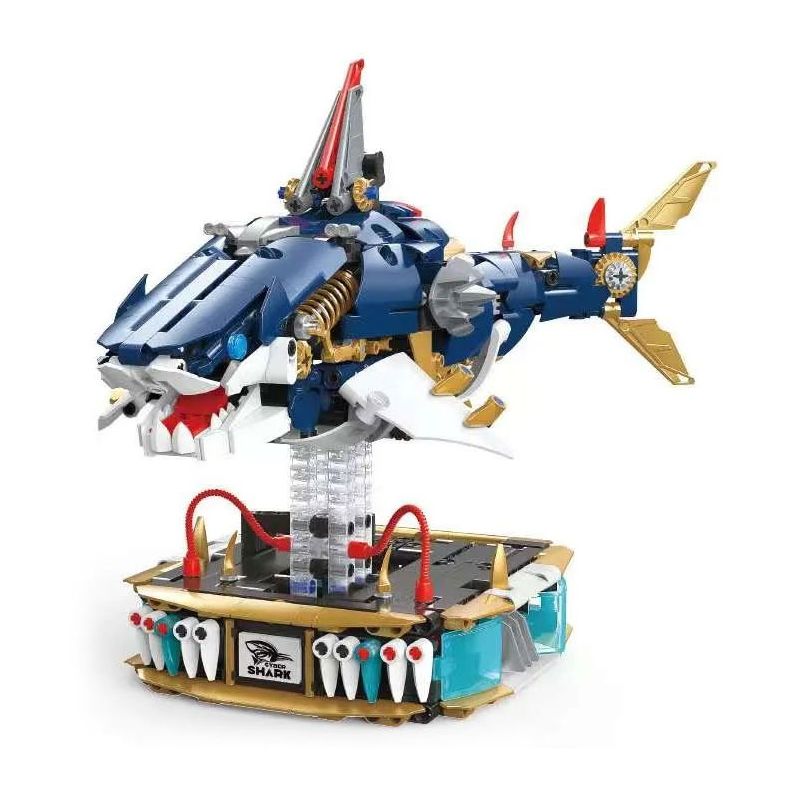 SMALL ANGLE JD071 CÁ MẬP MẠNG bộ đồ chơi xếp lắp ráp ghép mô hình CYBER SHARK 1213 khối