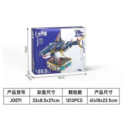 SMALL ANGLE JD071 CÁ MẬP MẠNG bộ đồ chơi xếp lắp ráp ghép mô hình CYBER SHARK 1213 khối