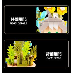 KIVI 288066 THẦN VƯỜN CHÀO SEN BÉ bộ đồ chơi xếp lắp ráp ghép mô hình