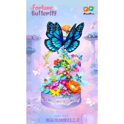 ZHEGAO 663502 HỘP NHẠC BƯỚM MAY MẮN bộ đồ chơi xếp lắp ráp ghép mô hình Arts & Crafts FORTUNE BUTTERFLY 650 khối