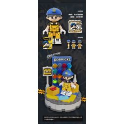 GOBRICKS G2410 2410 HỘP ĐỰNG HÌNH VIÊN GẠCH BÍ MẬT HÀNG ĐẦU bộ đồ chơi xếp lắp ráp ghép mô hình Collectable Minifigures Búp Bê Sưu Tầm