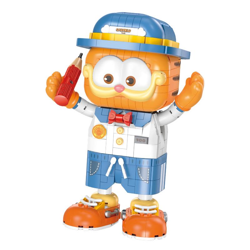 FEMIBOX S44053 44053 GARFIELD HỌC SINH TIỂU bộ đồ chơi xếp lắp ráp ghép mô hình Movie & Game Phim Và Trò Chơi 867 khối