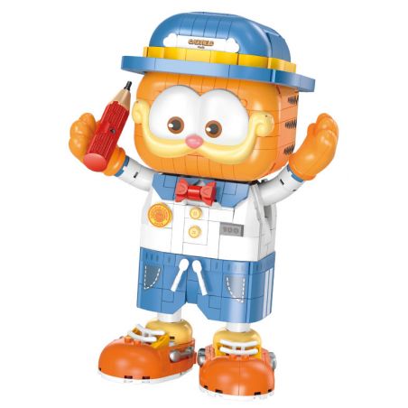 FEMIBOX S44053 44053 GARFIELD HỌC SINH TIỂU bộ đồ chơi xếp lắp ráp ghép mô hình Movie & Game Phim Và Trò Chơi 867 khối