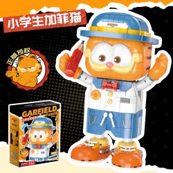 FEMIBOX S44053 44053 GARFIELD HỌC SINH TIỂU bộ đồ chơi xếp lắp ráp ghép mô hình Movie & Game Phim Và Trò Chơi 867 khối
