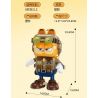 FEMIBOX S44054 44054 GARFIELD PHI CÔNG bộ đồ chơi xếp lắp ráp ghép mô hình Movie & Game Phim Và Trò Chơi 901 khối