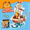 FEMIBOX S44075 44075 GIA ĐÌNH GARFIELD DU LỊCH THẾ GIỚI THUYỀN BUỒM bộ đồ chơi xếp lắp ráp ghép mô hình Movie & Game GARFIELD FAMILY SEAGOING VESSEL Phim Và Trò Chơi 466 khối
