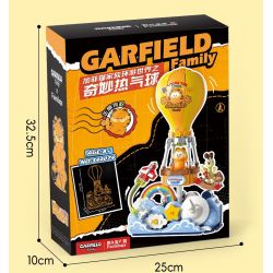 FEMIBOX S44075 44075 GIA ĐÌNH GARFIELD DU LỊCH THẾ GIỚI THUYỀN BUỒM bộ đồ chơi xếp lắp ráp ghép mô hình Movie & Game GARFIELD FAMILY SEAGOING VESSEL Phim Và Trò Chơi 466 khối