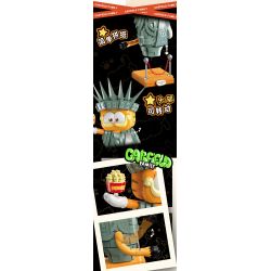 FEMIBOX S44072 44072 GIA ĐÌNH GARFIELD TƯỢNG NỮ THẦN TỰ DO bộ đồ chơi xếp lắp ráp ghép mô hình Movie & Game GARFIELD FAMILY STATUE OF LIBERTY Phim Và Trò Chơi 1033 khối