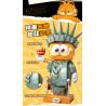 FEMIBOX S44072 44072 GIA ĐÌNH GARFIELD TƯỢNG NỮ THẦN TỰ DO bộ đồ chơi xếp lắp ráp ghép mô hình Movie & Game GARFIELD FAMILY STATUE OF LIBERTY Phim Và Trò Chơi 1033 khối