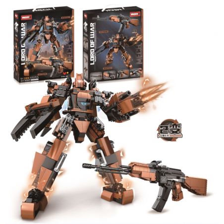 WOMA C4010 4010 LORD OF WAR SÚNG AK47 BIẾN THÀNH MECHA bộ đồ chơi xếp lắp ráp ghép mô hình Military Army Quân Sự Bộ Đội 435 khối